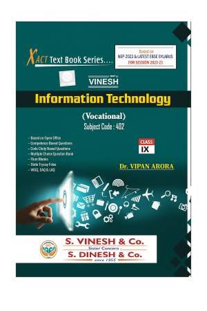 Information Technology (Vocational) Class 9 402 Dinesh | Vinesh 2022-23