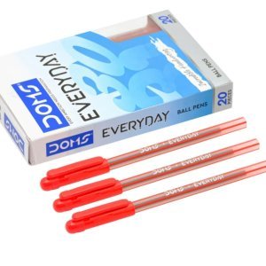 DOMS Ballpoint Red Pens pack of 20